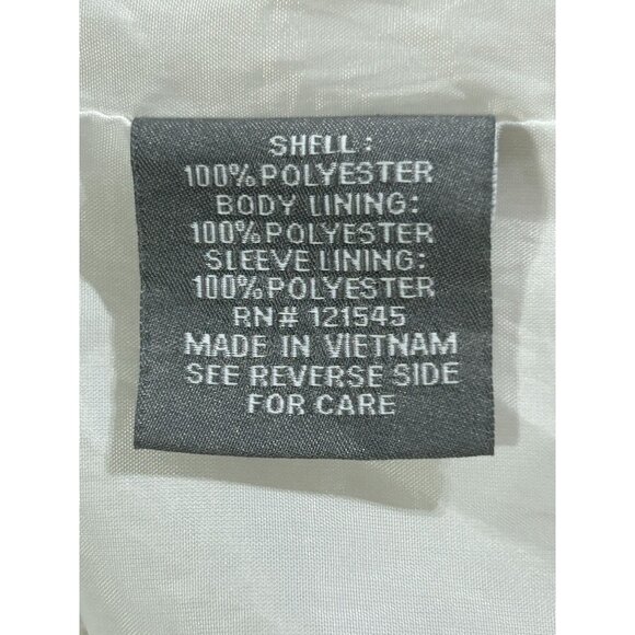 Michael Kors Men's White Stripes Red Blue Hooded Zip-Up Jacket Size Small 3059 - Picture 8 of 11